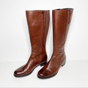 ECCO Adel Mink Tall Leather Boots Size 41
